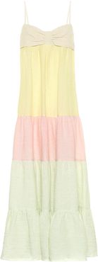 St Tropez linen-blend maxi dress