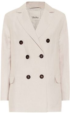 Oronte linen-blend blazer