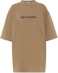 Logo cotton-jersey oversized T-shirt