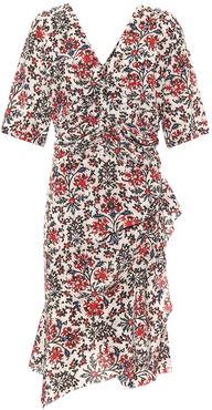 Arodie floral stretch-silk minidress