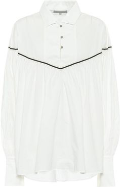Elsie cotton-poplin blouse