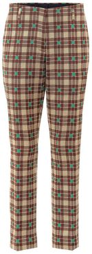 Plaid cotton pants