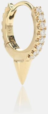 Single Spike Clicker 18kt gold and diamond earring