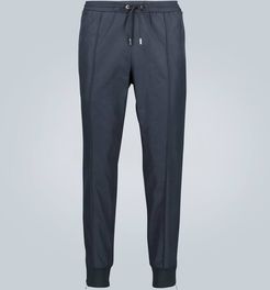 Cotton-blend sweatpants