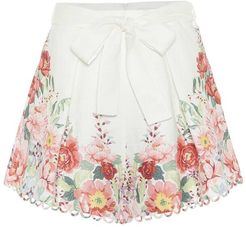 Bellitude floral linen shorts