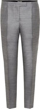 Cropped mid-rise straight pants