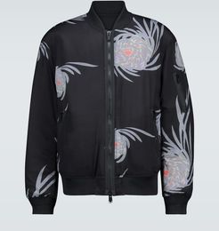 Floral printed bomber jacket