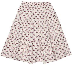 Lise floral cotton skirt