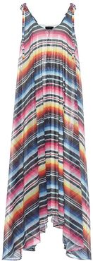 Sarape sequined striped maxi dress