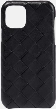 Intrecciato leather iPhone 11 Pro case