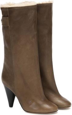 Lafkee 90 shearling-lined ankle boots
