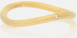 String Ring 18kt gold ring with diamond