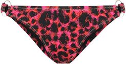 Rings leopard-print bikini bottoms