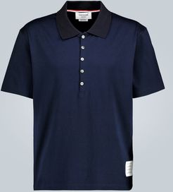 Cotton short-sleeved polo shirt