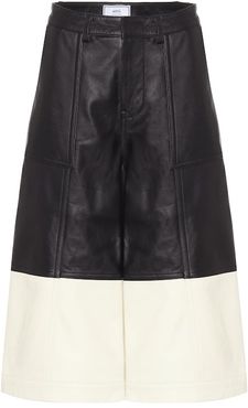 Leather culottes