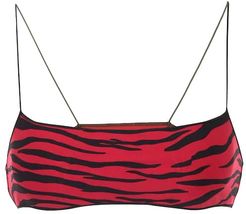 Exclusive to Mytheresa â The C zebra-print bikini top