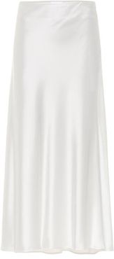 Valletta satin bridal midi skirt