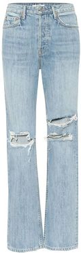Mica distressed high-rise jeans