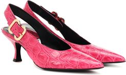 Ellory embossed leather pumps