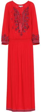 Sienna embroidered maxi dress