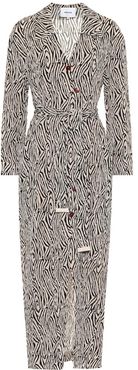 Capri zebra-print maxi dress