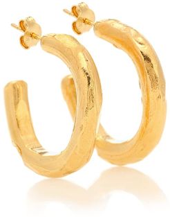 The Etruscan Reminder 24kt gold-plated hoop earrings
