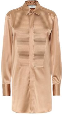 Stretch-silk shirt