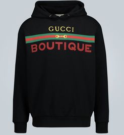 Boutique printed hooded sweatshirt