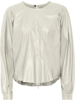 Dobson faux-leather top