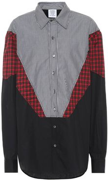 Patchwork cotton shirt