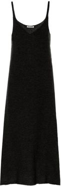 Mohair-blend knit slip dress