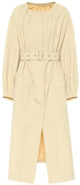 Belted cotton coat