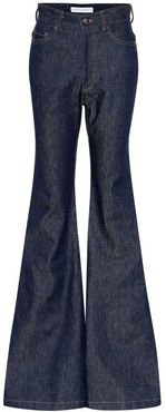 High-rise flared jeans