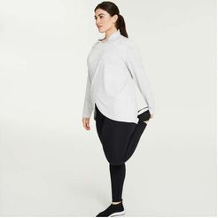 Women+ Wrap Jacket, Pale Grey (Size 1X)