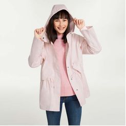 Drawstring Waist Jacket, Light Pink (Size M)