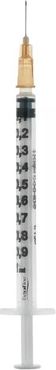 Siringa per insulina extrafine tub 1ml 100 ui ago removibile 26 gauge 0,45x12 mm 1 pezzo