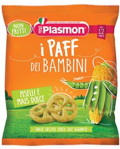 Plasmon dry snack paff piselli-mais 15 g
