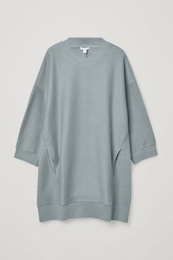 ORGANIC COTTON OVERSIZED SWEATSHIRT DRESS