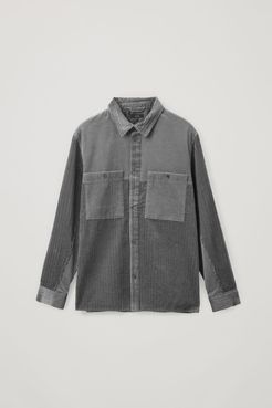 CORDUROY UTILITY OVERSHIRT