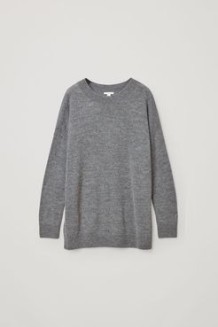 ALPACA PLAIN KNIT JUMPER