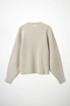 RIBBED KNITTED JUMPER