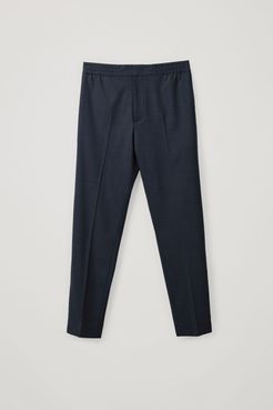 ELASTICATED TAILORED PANTS