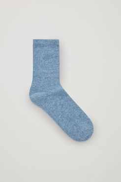 SPECKLED WOOL-SILK SOCKS