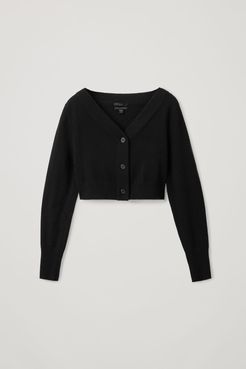 CROPPED CASHMERE CARDIGAN