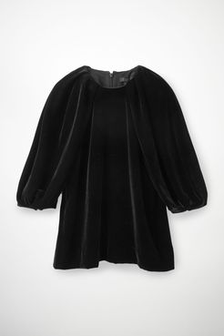 VELVET PUFF-SLEEVED TOP