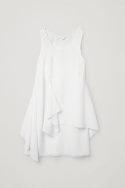 PLISSE COTTON DRESS