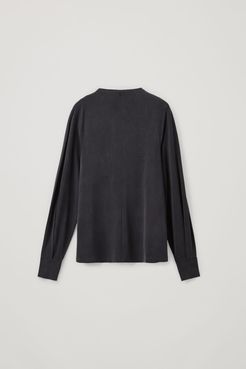 CUPRO LONG-SLEEVED TOP