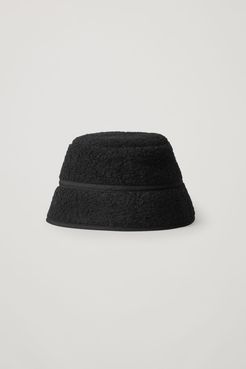 WOOL MIX TEDDY BUCKET HAT