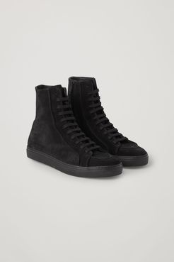 SUEDE HIGH-TOP SNEAKERS