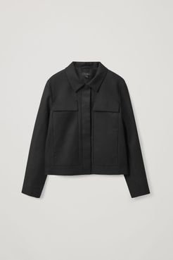 CROPPED FITTED OVERSHIRT